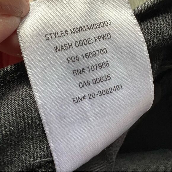 HUDSON Jeans Natalie Super Skinny Raw Hem Black Stone Wash Jeans Size 30 - Picture 12 of 13